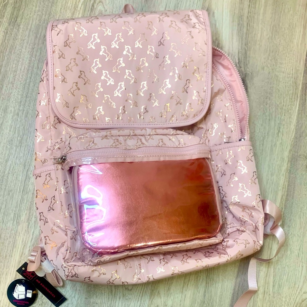 Pink & Gold Unicorn Backpack